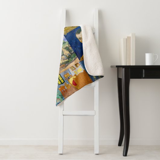 Vincent Van Gogh - Masterstuks Patchwork Sherpa Deken (In situ)