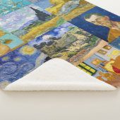 Vincent Van Gogh - Masterstuks Patchwork Sherpa Deken (3/4)