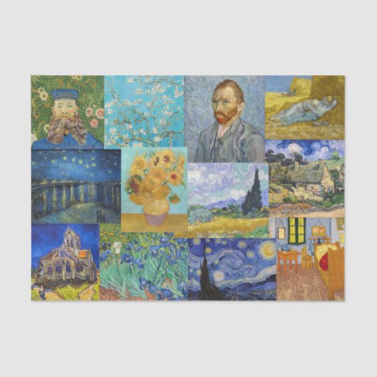 Vincent Van Gogh - Masterstuks Patchwork Tissuepapier (Voorkant)