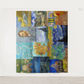 Vincent Van Gogh - Masterstuks Patchwork Wandkleed (Voorkant)