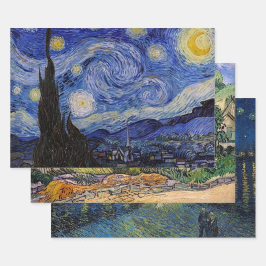 Vincent Van Gogh - Masterstuks Selection Inpakpapier Vel (Set)