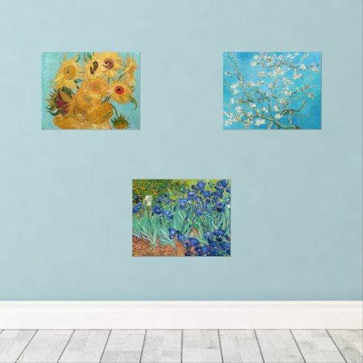 Vincent Van Gogh - Masterstuks Selection Muurkunst Sets (Houten vloer)