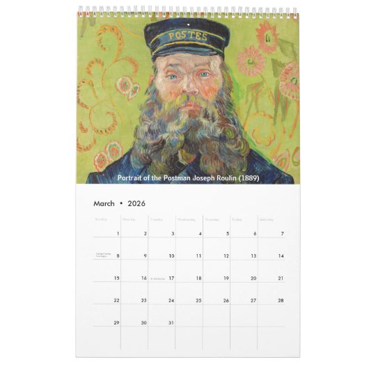 Vincent van Gogh Masterstukselectie Kalender (Mar 2026)