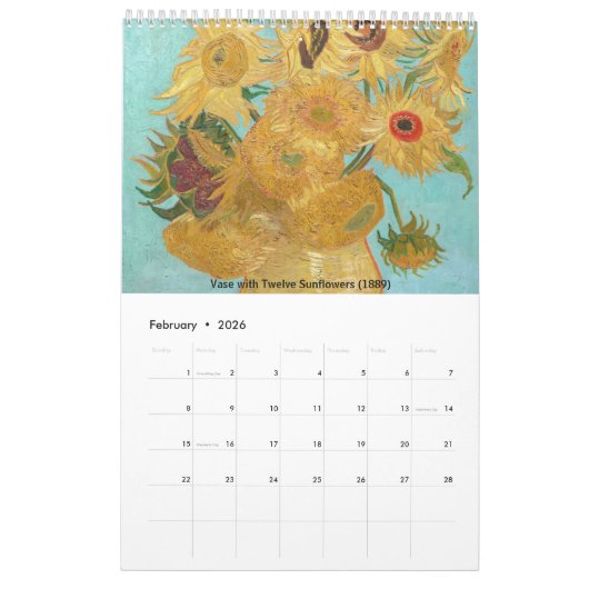 Vincent van Gogh Masterstukselectie Kalender (Feb 2026)