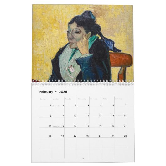 Vincent van Gogh Masterstukselectie Kalender (Feb 2026)
