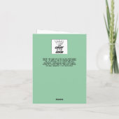 Vincent Van Gogh Meesterwerk Verjaardag Kaart (Achterkant)