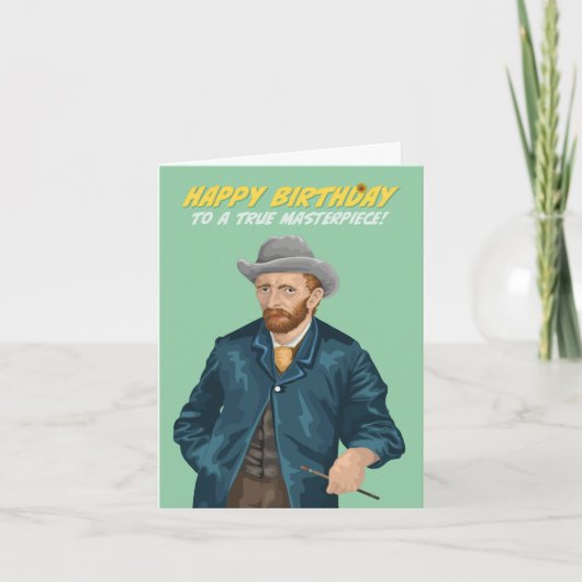 Vincent Van Gogh Meesterwerk Verjaardag Kaart (Voorkant)