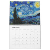Vincent Van Gogh Meesterwerken  Kunst Kalender (Jan 2027)
