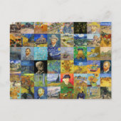 Vincent van Gogh - Meesterwerken Mozaïek Patchwork Briefkaart (Voorkant)