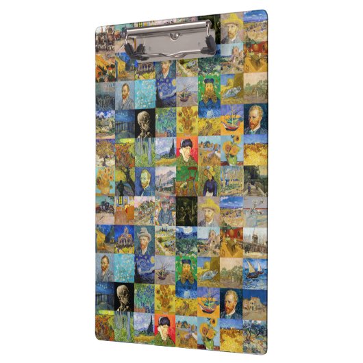 Vincent van Gogh - Meesterwerken Mozaïek Patchwork Klembord (Links)