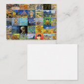 Vincent van Gogh - Meesterwerken Mozaïek Patchwork Notitiekaartje (Voorkant / Achterkant)