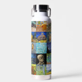 Vincent van Gogh - Meesterwerken Mozaïek Patchwork Waterfles (Voorkant)