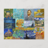 Vincent Van Gogh - Meesterwerken Patchwork Briefkaart (Voorkant)