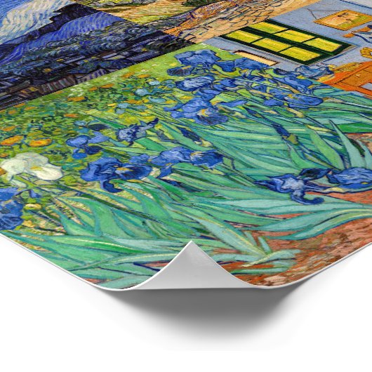 Vincent Van Gogh - Meesterwerken Patchwork Poster (Hoek)