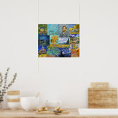 Vincent Van Gogh - Meesterwerken Patchwork Poster (Keuken)