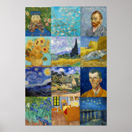 Vincent Van Gogh - Meesterwerken Patchwork Poster