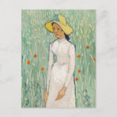 Vincent van Gogh - Meisje in het Wit Briefkaart (Voorkant)