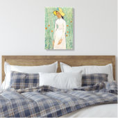 Vincent van Gogh - Meisje in het Wit Canvas Afdruk (Insitu (Slaapkamer))