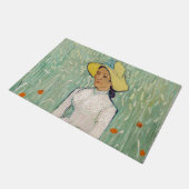 Vincent van Gogh - Meisje in het wit Deurmat (Schuin)