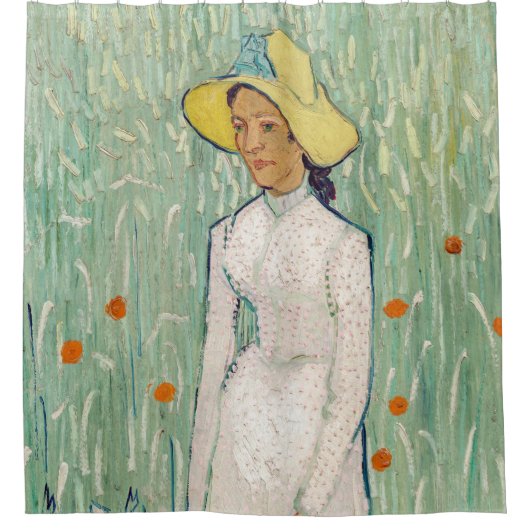 Vincent van Gogh - Meisje in het wit Douchegordijn (Voorkant)