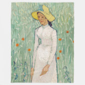 Vincent van Gogh - Meisje in het wit Fleece Deken (Voorkant)