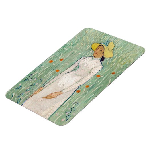 Vincent van Gogh - Meisje in het wit Magneet (Linkerzijde)