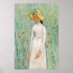 Vincent van Gogh - Meisje in het Wit Poster