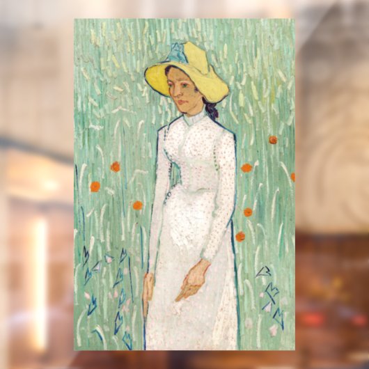 Vincent van Gogh - Meisje in het wit Raamsticker (Vel 2)