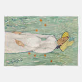 Vincent van Gogh - Meisje in het wit Theedoek (Horizontaal)