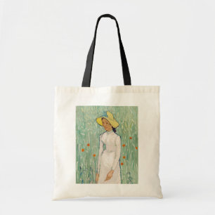 Vincent van Gogh - Meisje in het wit Tote Bag