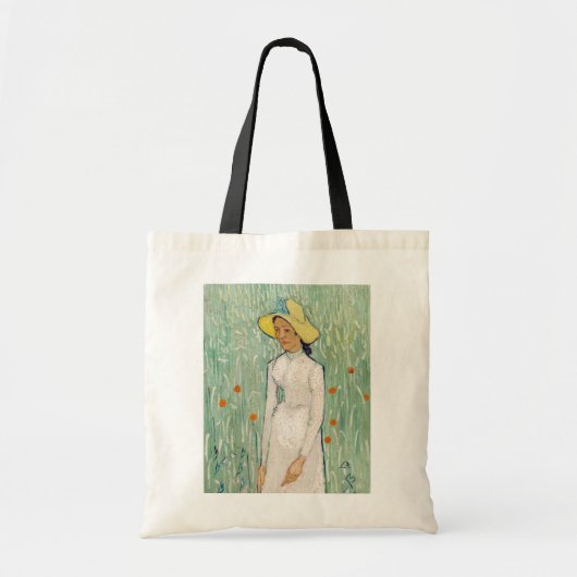 Vincent van Gogh - Meisje in het wit Tote Bag (Voorkant)