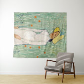 Vincent van Gogh - Meisje in het wit Wandkleed (In Situ (horizontaal))