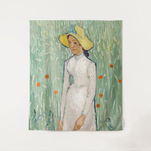 Vincent van Gogh - Meisje in het wit Wandkleed