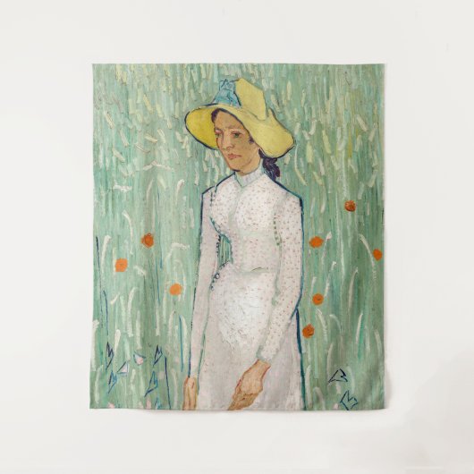 Vincent van Gogh - Meisje in het wit Wandkleed (Voorkant)