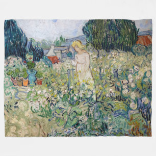 Vincent van Gogh - Mejuffrouw Gachet in haar tuin Fleece Deken