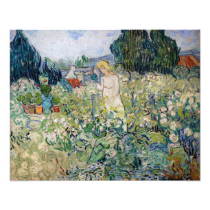 Vincent van Gogh - Mejuffrouw Gachet in haar tuin Foto Afdruk