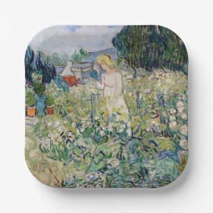 Vincent van Gogh - Mejuffrouw Gachet in haar tuin Papieren Bordje