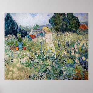 Vincent van Gogh - Mejuffrouw Gachet in haar tuin Poster