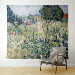 Vincent van Gogh - Mejuffrouw Gachet in haar tuin Wandkleed