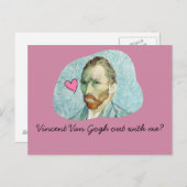 Vincent Van Gogh met mijn kaart (Voorkant / Achterkant)