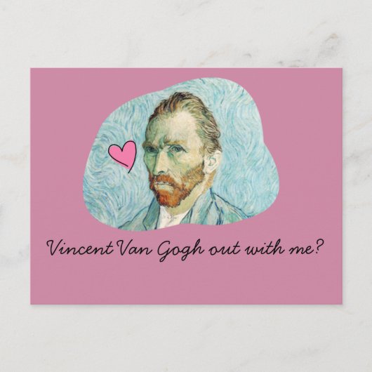 Vincent Van Gogh met mijn kaart (Voorkant)