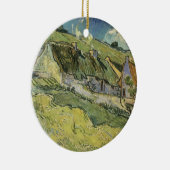 Vincent van Gogh - Met riet gedekte huisjes Keramisch Ornament (Rechts)