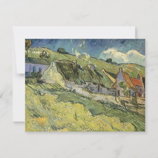 Vincent van Gogh - Met Riet Gedekte Huizen (Voorkant)