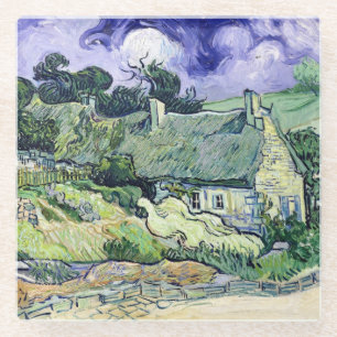Vincent van Gogh met stro bedekte Glazen Onderzetter
