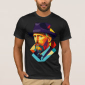 Vincent van Gogh met stro Pet T-shirt (Voorkant)