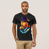 Vincent van Gogh met stro Pet T-shirt (Voorkant volledig)