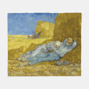 Vincent Van Gogh - Middag, Rust na het werk / Siës Fleece Deken
