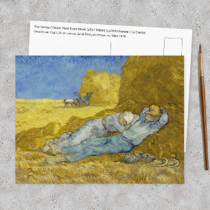 Vincent Van Gogh - Middag, rust van het werk / Sië Briefkaart