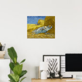 Vincent Van Gogh - Middag, rust van het werk / Sie Poster (Thuiskantoor)