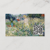 Vincent van Gogh - Miss Gachet Garden - QR-code Visitekaartje (Voorkant)